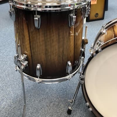 Ludwig Classic Maple Fab 22 3 Piece Shell Pack African Black Limba Natural/Mahogany Burst image 3
