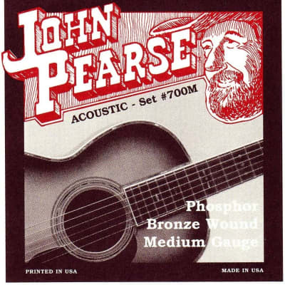 (USED) John Pearse 700M Phosphor Bronze Acoustic Guitar Strings for sale