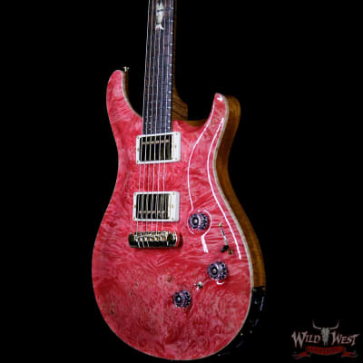 PRS Private Stock #8131 Custom 24 Piezo P24 Roasted Flame Maple Brazilian Rosewood Board Bonnie Pink image 2