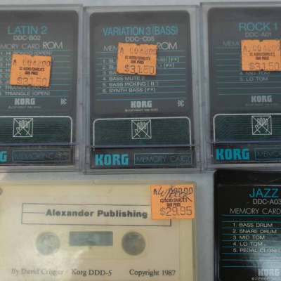 KORG DDD-5 Dynamic Digital Drum Machine Vintage Manual Memory Cards Cassette image 4