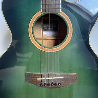 Yamaha CPX-8 SY electro acoustic guitar (w/ hard case) 2000-2002 Lagoon Green image 3