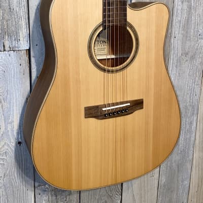 Teton STS105CENT Acoustic Electric Dreadnought Guitar, Solid Cedar Top, Buy it Here  we Ship so FAST image 3