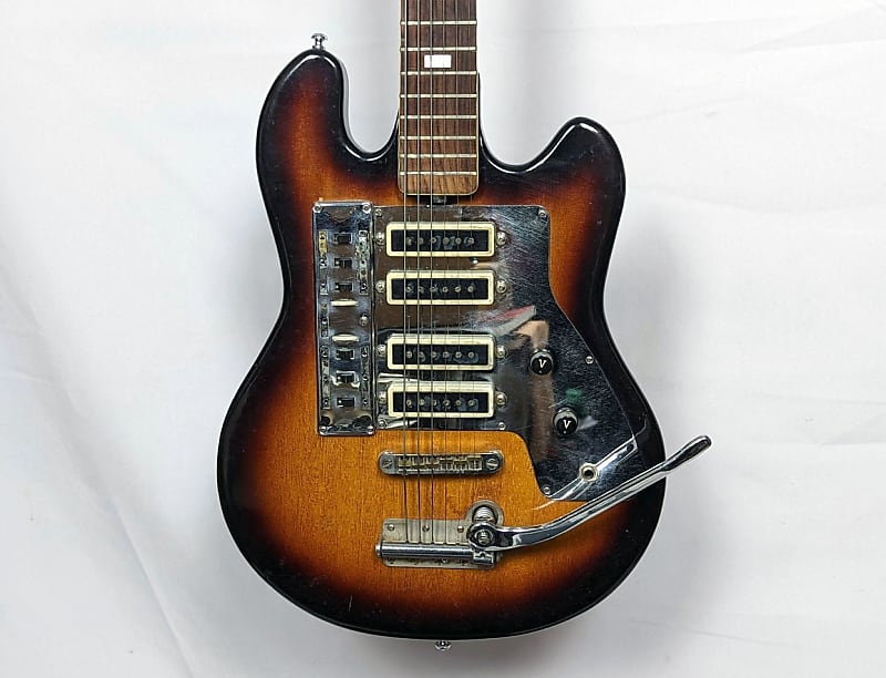 Kent 533 Videocaster badged Guyatone LG-140T Japanese Electric Guitar  (c.1964–65) - Tobacco Burst