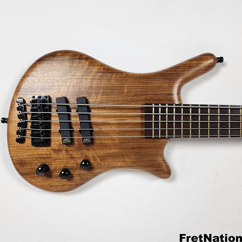 Warwick Gps Thumb Bo 5 String Bass Natural Ovangkol Mec Black Reverb