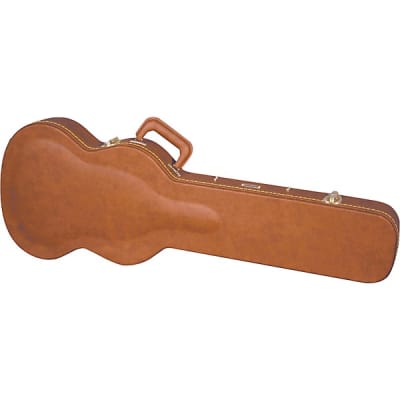 Gator Deluxe Wood Case for Solid-Body Guitars such as Gibson SG Vintage Brown Exterior image 4
