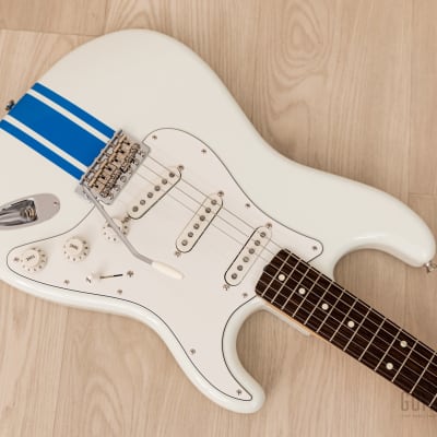 2023 Fender Traditional 60s Stratocaster Olympic White Competition Stripe, Mint w/ Hangtags, Case image 8
