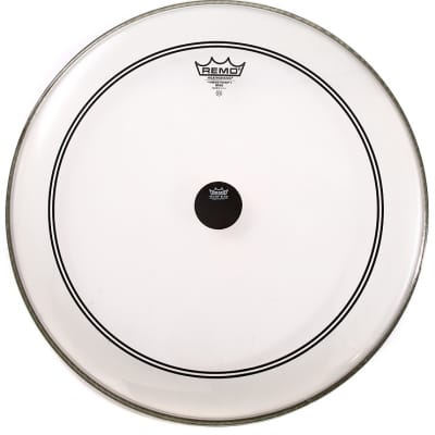 Remo Powerstroke P3 Clear Bass Drumhead - 22 inch with 2.5 inch Impact Pad image 1
