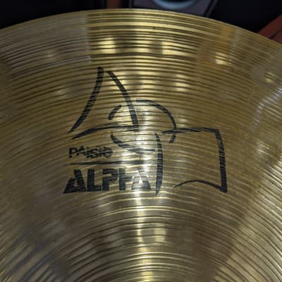 Paiste Switzerland 20" Alpha Power Ride Cymbal - Looks Really Good - Classic Look & Sound! image 2