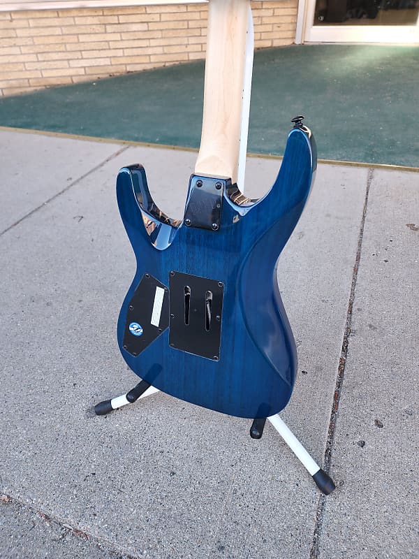 ESP LTD MH-203QM SEE THRU BLUE