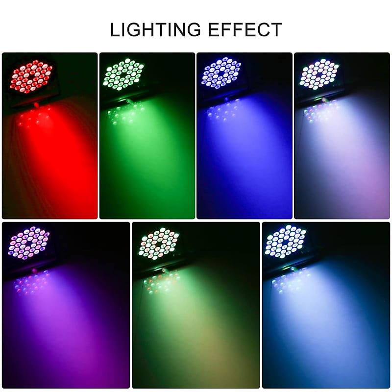 4Pack Rgb Led Par Lights With Remote Control 36Led Par Led Dmx Wireless  Party Lights