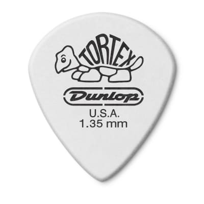 Dunlop 478R1.35 Tortex White Jazz III -- Pack of 72 picks image 3