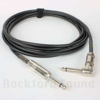 Canare GS-6 Classic Guitar Cable | 2 FT | Straight to Right G&H Bigfoot Plugs