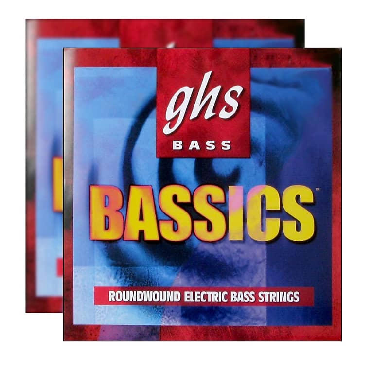2 Pack GHS L6000 Bassics Roundwound Electric Bass Strings - Light  (40-102) image 1