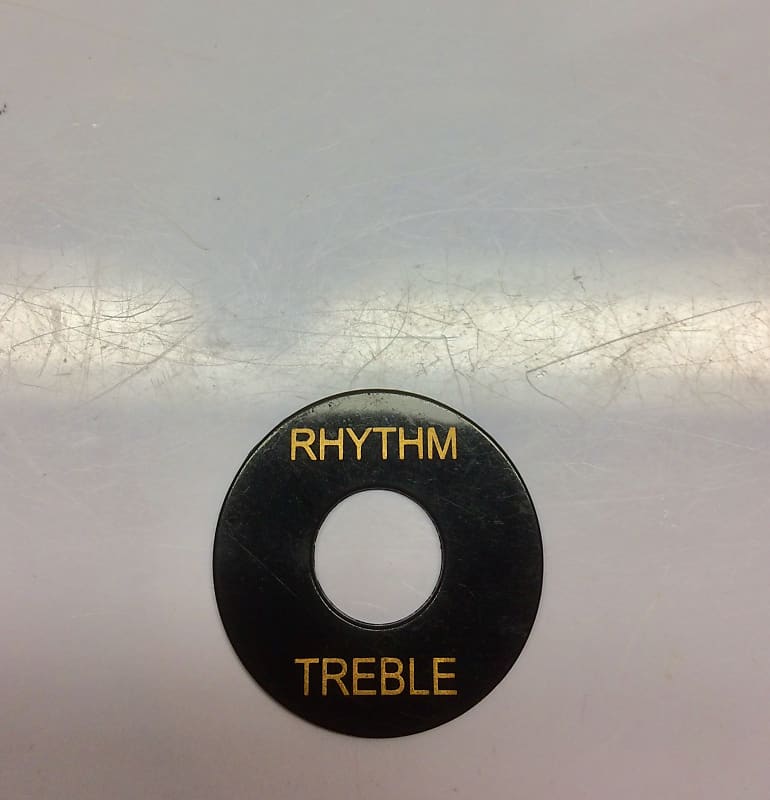 Gibson Les Paul Style Switch Washer Poker Chip Black/Gold Reverb