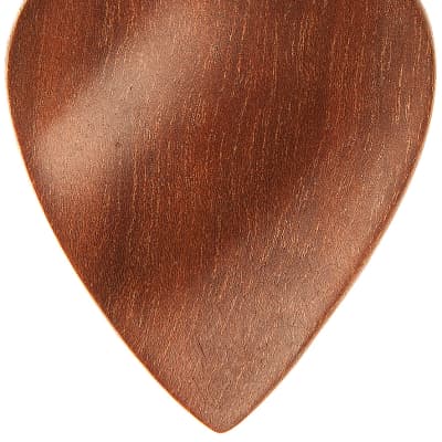 W4M Dark Nanto Luxury Guitar Pick - Heart Shape - Right Hand - Dimple Thumb - Groove Index image 2