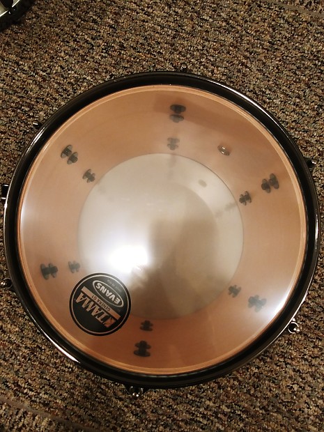 Tama Starclassic Silver Snow Racing Stripe w/ Black Nickel