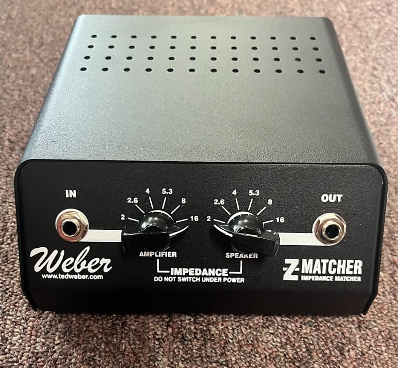 er ZMatcher 100w Impedance Matcher 2023 Black Paint Reverb