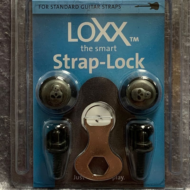 Loxx Strap Locks LESKULL Electric Guitar System Skulls Reverb