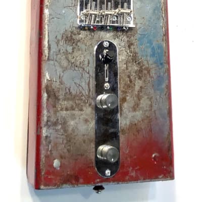 Vintage toolbox made into a heavy metal ass electric guitar Heaviness 1960s Rustic Manliness image 2