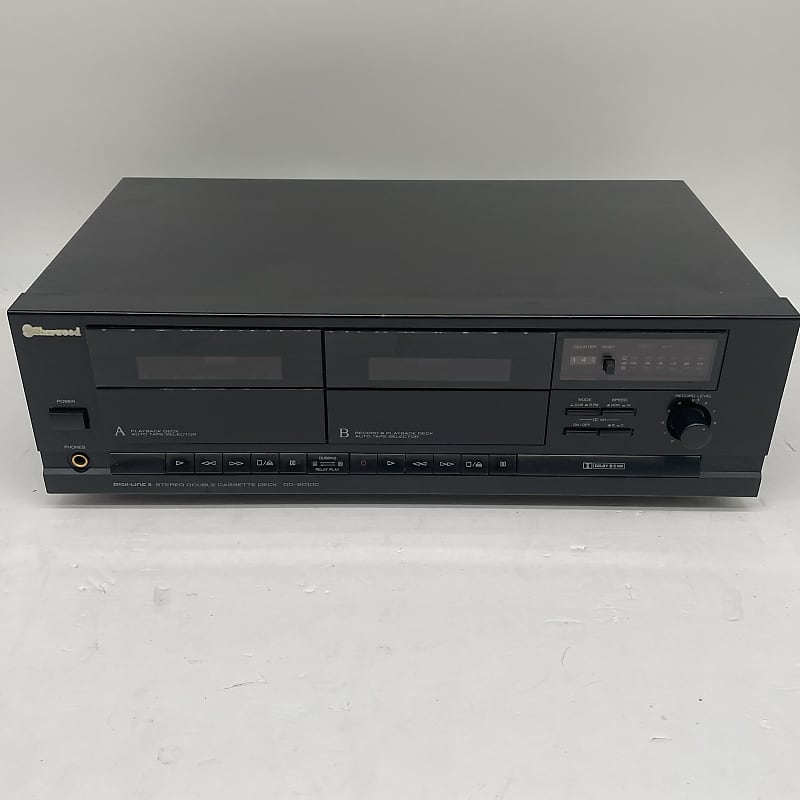Sherwood Stereo Double Cassette Tape Deck DD-2010C *SERVICED READ  			
