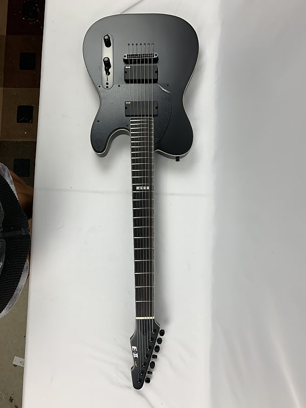 ESP E-II T-B7 Baritone Black Satin 7-String Electric Guitar