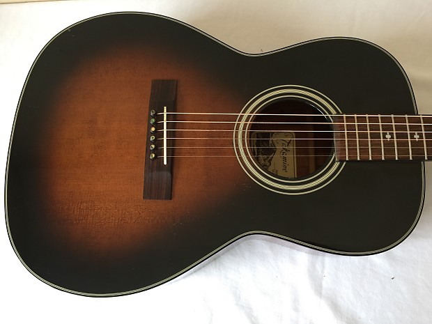 RARE Takamine F005 TBS Parlor Guitar MIJ Tobacco Sunburst