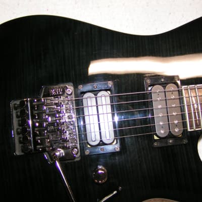 2008 ESP LTD M200FM  See-thru Black w/ DiMarzio Pickups, Strap Locks & Hard-Shell Case image 14