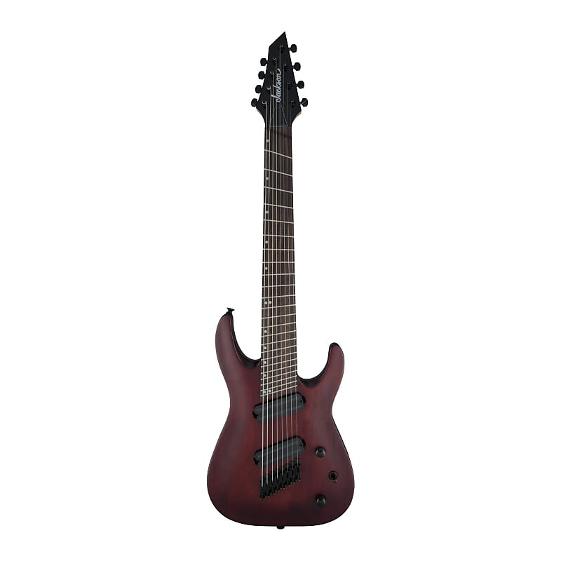 Jackson X Series Dinky Arch Top DKAF8 MS 8-String, Laurel Fingerboard,  Multi-Scale Electric Guitar with 24 Jumbo Frets (Right-Handed, Stained 