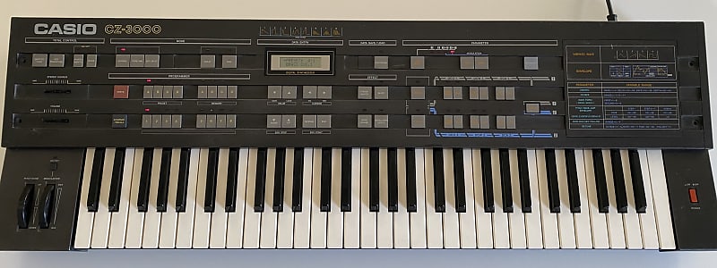 Casio CZ-3000 61-Key Synthesizer 1986 - Black image 1