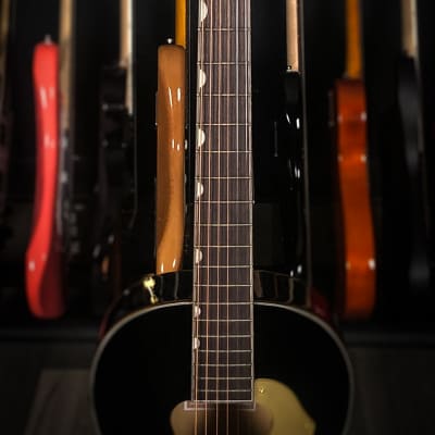 Gretsch  G5021E Rancher Penguin Parlor Acoustic/Electric Guitar  - Gloss Black image 3