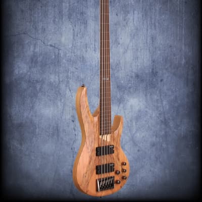 ESP LTD B205SM-FL Fretless 5 String Electric Bass Guitar Natural Satin image 8
