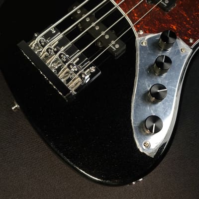 Sadowsky MetroExpress FRETLESS JJ 5 String Black Sparkle Bass with Bag image 4