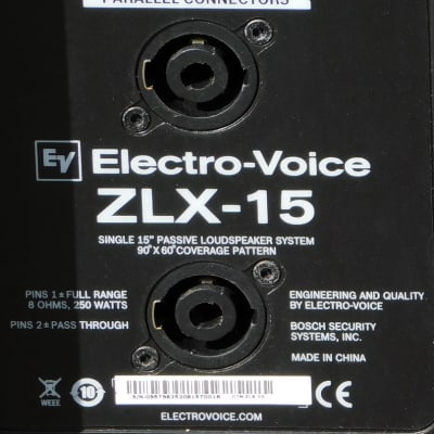 Electro-Voice ZLX-15 15" Two-Way Passive Loudspeakers pair image 5