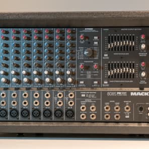 Mackie 808S 8-Channel Stereo Powered Mixer 1990s black | Reverb Mackie 808S 8-Channel Stereo Powered Mixer 1990s black | Reverb
