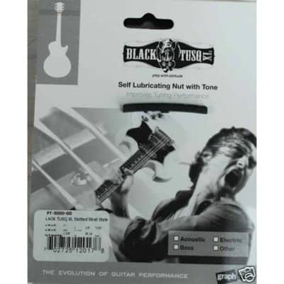 Graph Tech Black Tusq XL PT-6000-00 Jumbo, Gibson style Slotted nut for sale