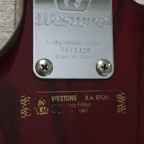 Westone XA 6520 Anniversary Matsumoku Bass 1982 Cherry image 16