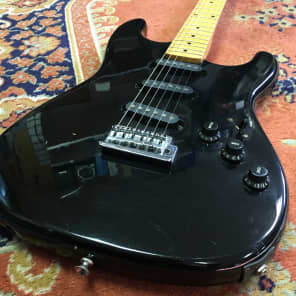 Martin Stinger SWG Electric Guitar 1980's Black image 2