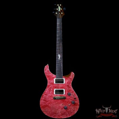 PRS Private Stock #8131 Custom 24 Piezo P24 Roasted Flame Maple Brazilian Rosewood Board Bonnie Pink image 4