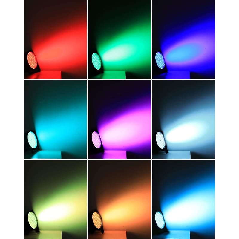 Stage Lights 60 Led Dj Light Slim Party Light Rgb 3-In-1 Strobe 2-4-7 Ch  Dmx Sound Activated For Church Events,Birthday Party, Wedding,School  Events,2
