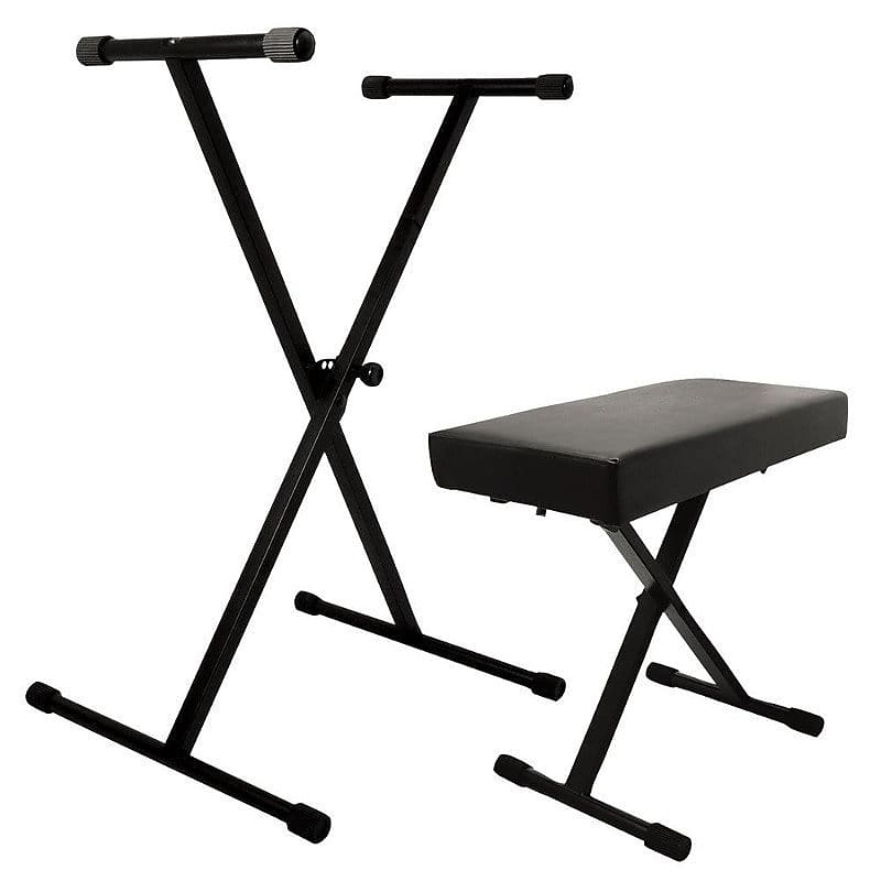 On-Stage Stands KPK6500 Keyboard Stand and Keyboard Bench Pack image 1