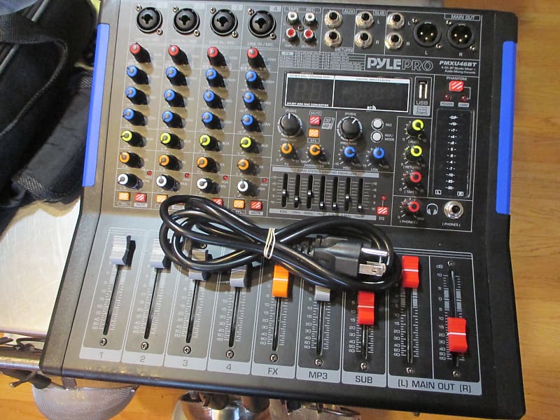 Pyle 4-Channel Bluetooth Studio hotsell Pro Audio DJ Mixer PMXU46BT