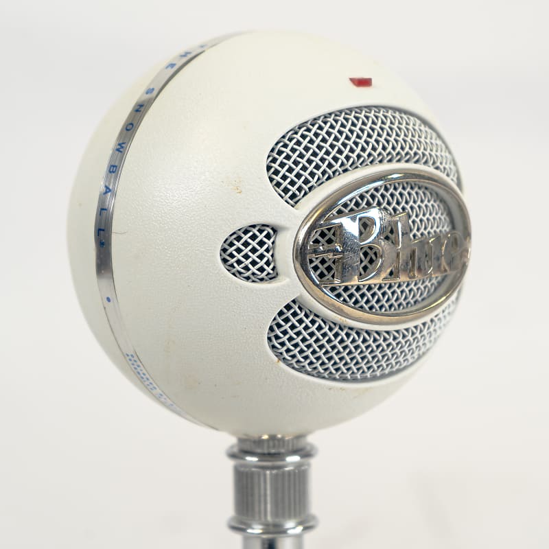 Blue Microphones Snowball USB Mic with Tripod Stand & USB - Textured White