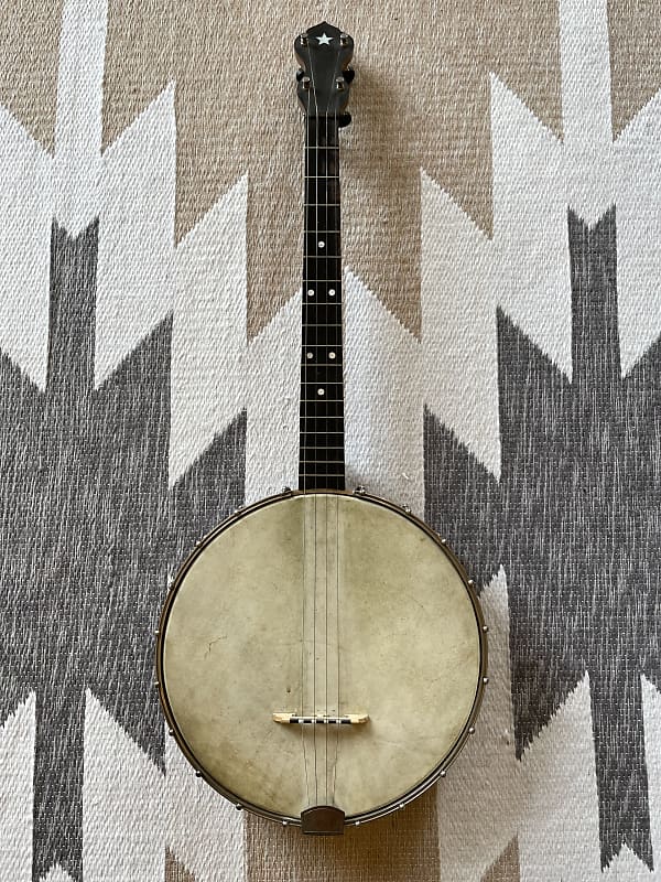 Slingerland Tenor Banjo circa 1920 Walnut/Calfskin image 1