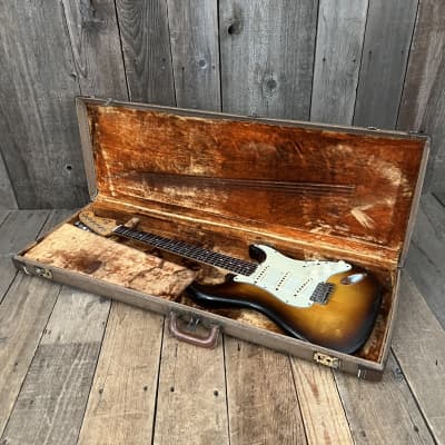 Fender Stratocaster Slab Board 1959 - Sunburst image 24