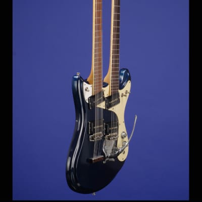 Mosrite Joe Maphis Model Double-Neck 6/12 String 1966 Ink Blue image 11