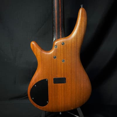 Used Ibanez Prestige SR3005 5-String Electric Bass w/ Case - Natural image 2