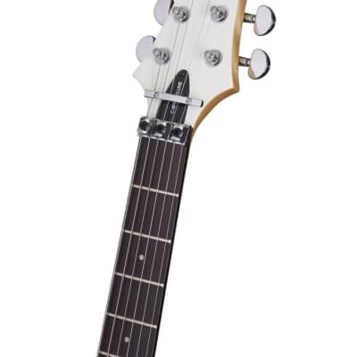 Schecter C-6 FR Deluxe Electric Guitar Satin White image 4