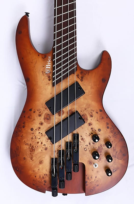 Brice Headless Multi Scale Fan Fret Bass Guitar 4 String 30