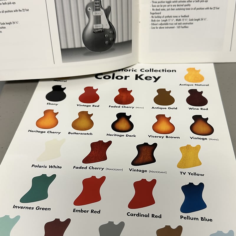 1998 Gibson Historic Collection Custom Shop Catalog with