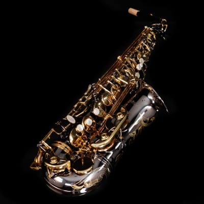 Selmer SAS411B Intermediate Alto Saxophone - Black Nickel Finish